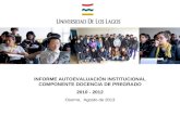 INFORME AUTOEVALUACIÓN INSTITUCIONAL COMPONENTE DOCENCIA DE PREGRADO 2010 - 2012 Osorno, Agosto de 2013.