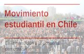 Movimiento estudiantil en Chile En la transición a la pequeña democracia.