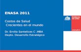 ENASA 2011 Costos de Salud Crecientes en el mundo Dr. Emilio Santelices C.MBA Depto. Desarrollo Estratégico.