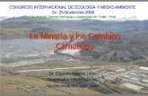 1 La Minería y los Cambios Climáticos Dr. Edgardo Alarcón León Coordinador ENVIROAndes  CONGRESO INTERNACIONAL DE ECOLOGÍA.