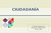 CIUDADANÍA Luciano Andrenacci Programa INDES-Perú Lima, 2004.