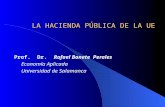LA HACIENDA PÚBLICA DE LA UE Prof. Dr. Rafael Bonete Perales Economía Aplicada Universidad de Salamanca.