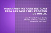 Jorge Armando Andujo Carrillo Maestro en Terapia Guestalt y, Consultor en Adicciones.