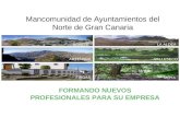 Mancomunidad de Ayuntamientos del Norte de Gran Canaria FORMANDO NUEVOS PROFESIONALES PARA SU EMPRESA AGAETE ARTENARA FIRGAS LA ALDEA VALLESECO MOYA.