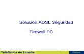 Telefónica de España 1 Solución ADSL Seguridad Firewall PC.