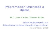 Programación Orientada a Ojetos M.C. Juan Carlos Olivares Rojas jolivares@uvaq.edu.mx jcolivar Noviembre, 2009.