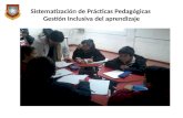 Sistematización de Prácticas Pedagógicas Gestión Inclusiva del aprendizaje.