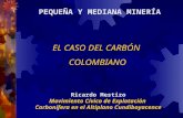 PEQUEÑA Y MEDIANA MINERÍA EL CASO DEL CARBÓN COLOMBIANO Ricardo Mestizo Movimiento Cívico de Explotación Carbonífera en el Altiplano Cundiboyacence.
