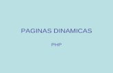 PAGINAS DINAMICAS PHP. INTRODUCCION PHP (Profesional Home Pages - Páginas Personales Profesionales) es un lenguaje para la creación de páginas web incrustado.