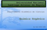 Departamento Académico de Ciencias Química Orgánica Mag. Miguel RAMIREZ GUZMAN.