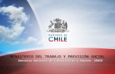 MINISTERIO DEL TRABAJO Y PREVISIÓN SOCIAL Servicio Nacional de Capacitación y Empleo- SENCE.