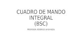 CUADRO DE MANDO INTEGRAL (BSC) PROFESOR: RODRIGO AHUMADA.