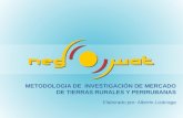 METODOLOGIA DE INVESTIGACIÓN DE MERCADO DE TIERRAS RURALES Y PERIRUBANAS Elaborado por: Alberto Lizárraga.