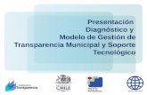 Presentación Diagnóstico y Modelo de Gestión de Transparencia Municipal y Soporte Tecnológico.