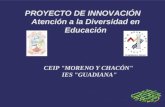 PROYECTO DE INNOVACIÓN Atención a la Diversidad en Educación CEIP "MORENO Y CHACÓN" IES "GUADIANA"