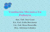 Ventilación Mecánica En Pediatría Aux. Enf. Ana Gaye Lic. Enf. Lidia Bercianos Lic. Enf. Rosa Pasarello Dra. Adriana Gobaira.