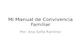 Mi Manual de Convivencia Familiar Por: Ana Sofía Ramírez.