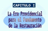 CAPITULO I Cap.ICap.I. SECCION I Providencia de la Restauración Centrada en la Familia de Adán.
