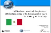 Patricia Ramos Mendez CONEVyT - INEA junio, 2006 Métodos, metodologías en alfabetización y la Educación para la Vida y el Trabajo.