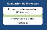Evaluación de Proyectos Proyectos de Inversión (Privados) Proyectos Sociales (Estado)