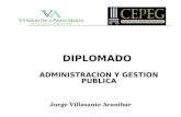 DIPLOMADO ADMINISTRACION Y GESTION PUBLICA Jorge Villasante Aranibar.