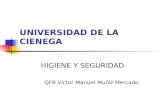 UNIVERSIDAD DE LA CIENEGA HIGIENE Y SEGURIDAD QFB Víctor Manuel Muñiz Mercado.