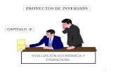1 EVALUACIÓN ECONÓMICA Y FINANCIERA PROYECTOS DE INVERSIÓN CAPITULO III.