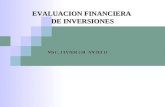 MSC. JAVIER GIL ANTELO EVALUACION FINANCIERA DE INVERSIONES.