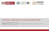 Avances Laboratorio de Innovación Social Taller de socialización y avances CONPES 3797 Política para el Desarrollo Integral de la Orinoquia: Altillanura.