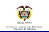 MINISTERIO DE HACIENDA Y CRÉDITO PÚBLICO Presentación MHCP_ Ministerio de Hacienda y Crédito Público re República de Colombia.