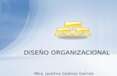 Mtra. Josefina Godínez Galindo DISEÑO ORGANIZACIONAL 1.