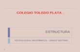ESTRUCTURA TECNOLOGIA E INFORMATICA – GRADO SEPTIMO. COLEGIO TOLEDO PLATA.