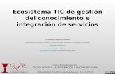Ecosistema TIC de gestión del conocimiento e integración de servicios Dr. Francisco José García Peñalvo Departamento de Informática y Automática / Instituto.