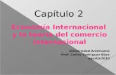 Economía Internacional y la teoría del comercio internacional Universidad Americana Prof. Carlos Rodríguez Báez agosto/2010.