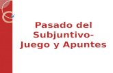 Pasado del Subjuntivo- Juego y Apuntes. Trigger is in… Present/ future Presente del subjuntivo.