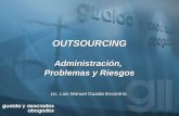 OUTSOURCINGAdministración, Problemas y Riesgos Lic. Luis Manuel Guaida Escontría.