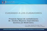 CUIDANDO A LOS CUIDADORES Proyecto Apoyo de cuidadoras/es de Adultos Mayores dependientes Severos y/o Moderados. E.U. Mag. Sandra González Roa Directora.