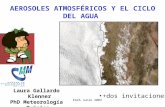 LGK CEAZA Junio 2003 Laura Gallardo Klenner PhD Meteorología Química, lgallard@dim.uchile.cl AEROSOLES ATMOSFÉRICOS Y EL CICLO DEL AGUA +dos invitaciones.