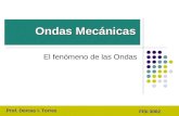 El fenómeno de las Ondas Ondas Mecánicas Prof. Dorcas I. Torres FISI 3002.