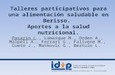 Talleres participativos para una alimentación saludable en Berisso. Aportes a la salud nutricional. Pasarin L., Lamarque M., Orden A., Malpeli A., Ferrari.