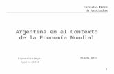 1 Argentina en el Contexto de la Economía Mundial Expoestrategas Agosto 2010 Miguel Bein.