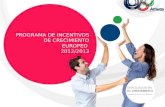 ENFOCADOS EN EL CRECIMIENTO Programa de Crecimiento 2012/2013 PROGRAMA DE INCENTIVOS DE CRECIMIENTO EUROPEO 2012/2013