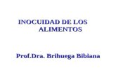INOCUIDAD DE LOS ALIMENTOS Prof.Dra. Brihuega Bibiana.