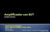 Electrónica Análoga I Prof. Gustavo Patiño. M.Sc, Ph.D MJ 12- 14 18-11-2014 Electrónica Analógica I. Facultad de Ingeniería. Universidad de Antioquia.