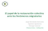 El papel de la restauración colectiva ante los fenómenos migratorios Jorge Hernández Esteruelas Ingeniero Agrónomo Manager General Mensa Civica – Eating.