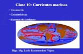 Clase 10: Corrientes marinas - Generación - Características - Sistemas de corrientes Blgo. Mg. Lucio Encomendero Yépez.