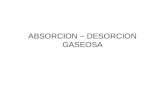 ABSORCION – DESORCION GASEOSA. Definición de las Operaciones Absorción: Operación en la que se pone en contacto una mezcla gaseosa con un líquido, de.