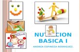 NUTRICION BASICA I ANDREA ESPINOZA RODRIGUEZ.. METABOLISMO.- Es el conjunto de reacciones bioquímicas y procesos físico- químicos que ocurren en una célula.