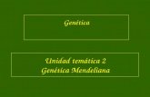 Unidad temática 2 Genética Mendeliana Genética.  Genética  Gen  Locus génico (loci en plural). Algunos términos a definir.