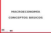 MACROECONOMÍA CONCEPTOS BÁSICOS. ¿Qué es la Macroeconomía? Es el estudio del comportamiento agregado de una economía. La vida económica de un país depende.
